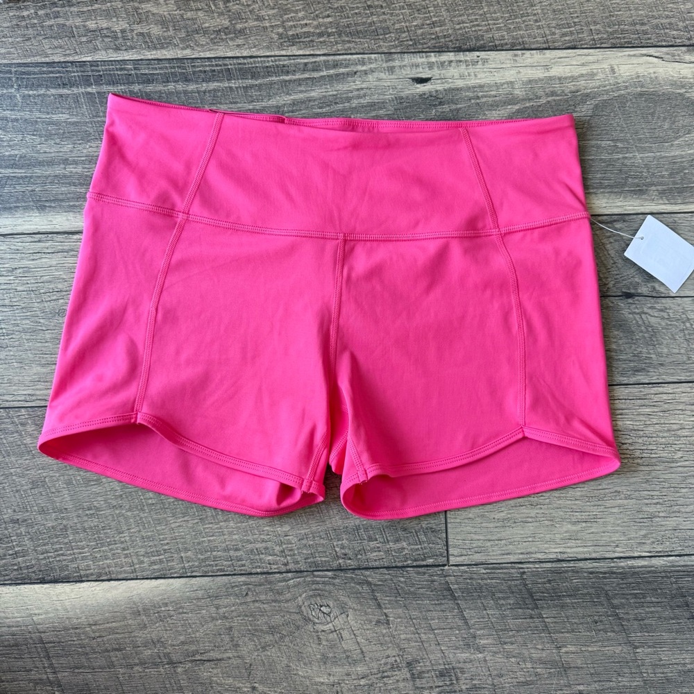 NWT Z by Zella Women’s Workout Shorts Pink Caliente Running Size Large